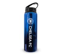 Hy-Pro Officially Licensed Chelsea F.C 750ml Aluminium UV Bottle ,Integrated Folding Straw, Neochrome Finish, Leakproof, Lightweight, BPA Free, Barca, Blues