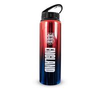 Hy-Pro England FA 750ml Aluminium UV Sports Water Bottle | Officially Licensed, England Water Bottle with Integrated Folding Straw, Neochrome Finish, Leakproof, Lightweight, BPA Free