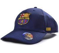 Hy-Pro FC Barcelona Official Baseball Cap, Navy Blue, Embroidered Club Crest, Adjustable Fit