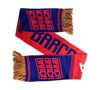Hy-Pro Officially Licensed FC Barcelona Scarf - HD Jacquard Football Supporters' Scarf with Iconic Club Branding - Red