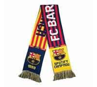 Hy-Pro Scarf Officially Licensed FC Barcelona - HD Jacquard, Iconic Club Branding - Multicolour
