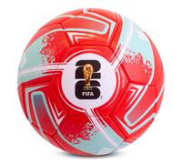 Hy-Pro Fifa World Cup 2026 Size 5 Turbine Football - White/red