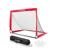 Hy-Pro Flexi Football Goal - Portable Net with Carry Bag, All-Weather Design, Durable & Secure Football Training Equipment, Foldable Mini Goal for Garden, Park & Indoor Use