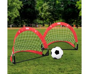 Hy-Pro Football Mini Pop Up Goal & Ball Set England FA Red 44x54cm