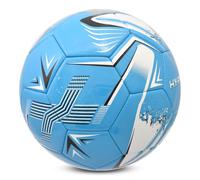Hy-Pro Turbine Size 5 Football with PVC for Enhanced Grip - Ideal for Training & Matches in All Weather Conditions, Blue