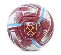 Hy-Pro Officially Licensed West Ham F.C. Football - Size 5, Turbine Design, West Ham Merchandise, The Hammers, Training, Match, Collectible For Kids and Adults