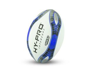 Hy-Pro Intercept Rugby Ball - Rugby Ball for Kids and Adults, For Use in the Garden, Recreation and Matches - Official Size 5 Training Ball