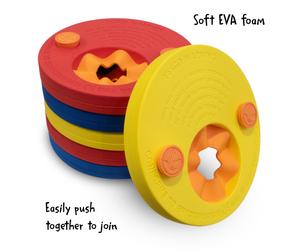 Hy-Pro Kids Swimming Float Arm Band Discs Foam Multicoloured 6pk