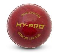 Hy-Pro Leather Cricket Ball - Hand Stitched Seam, Durable Cork Core, Practice, Nets Training, Hard Ball, Great Circket Gift Idea, Recreational