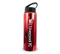Hy-Pro Liverpool F.C 750ml Aluminium UV Sports Water Bottle | Officially Licensed, Liverpool Water Bottle with Integrated Folding Straw, Neochrome Finish, Leakproof, Lightweight, BPA Free