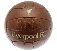 HY-PRO Liverpool F.C. Size 5 Faux Leather Heritage Football - Official Vintage-Style Match Ball with Club Crest - Premium PU Design, for Reds Fans