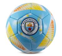 Hy-Pro Officially Licensed Manchester City F.C. Football - Size 3, Spiral Design, Man City Merchandise, Training, Collectible For Kids and Adults
