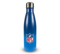 Hy-Pro Officially Licensed NFL 500ml Stainless Steel Water Bottle - American Football Water Bottle for Boys, Official Logo Design - Ideal NFL Gifts, School & Gym, Fade Design, Blue