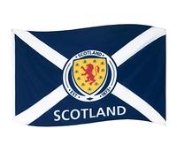 Hy-Pro Official Scotland Flag 5ft x 3ft - Polyester National Football Banner for Home & Match Display - Supporters' Gear with Large Crest & Navy and White Flag Detail