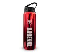 Hy-Pro Officially Licensed Arsenal F.C 750ml Aluminium UV Bottle ,Integrated Folding Straw, Neochrome Finish, Leakproof, Lightweight, BPA Free, Gunners, Red