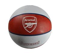 Hy-Pro Officially Licensed Arsenal F.C. Basketball | Size 7, Indoor/Outdoor For Kids and Adults, White / Red