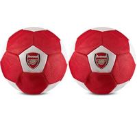 Hy-Pro Officially Licensed Arsenal Giant 14in Mesh Ball - Soft & Bouncy Lightweight Multi-Sport Ball for Indoor and Outdoor Football Games - With Logo and Club Colours (Pack of 2)