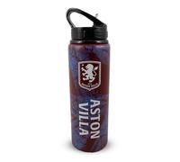 Hy-Pro Officially Licensed Aston Villa 750ml Aluminium Water Bottle 3D Print - Durable Sports Hydration for Football Fans - Gym Bottle with Aston Villa 3D Printed Design