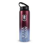 Hy-Pro Officially Licensed Aston Villa F.C 750ml Aluminium UV Water Bottle | Integrated Folding Straw, Neochrome Finish, Leakproof, Lightweight, BPA Free