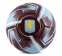 Hy-Pro Officially Licensed Aston Villa F.C. Football - Size 5, Turbine Design, Aston Villa Merchandise, Training, Match, Collectible For Kids and Adults