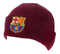 Hy-Pro Officially Licensed Barcelona Beanie Hat - Warm & Comfortable Winter Beanie Hats for Football Supporters - Cosy Red Hat with Team Logo