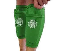 Hy-Pro Officially Licensed Celtic F.C. Shin Pad With Sock Sleeve, Junior - Shin Guard, Breathable, Lightweight, Durable, Protective Gear, Merchandise, The Bhoys, Great Football Gift Idea