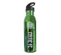 Hy-Pro Officially Licensed Celtic F.C. UV Bottle - 700ml, Metallic, Stainless Steel, Intergrated Folding Straw, Leakproof, Lightweight