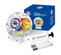 Hy-Pro Officially Licensed Chelsea F.C. Scribble Ball - Size 2 Colour in Football with 5 Colouring Pens, Stand & Pump, Football Toys, Chelsea Gifts for Boys and Girls 3+