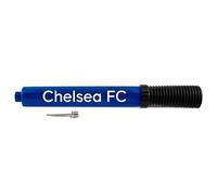 Hy-Pro Officially Licensed Chelsea Large Dual Action Portable Inflation Pump - Football Pump Also Suitable for Rugby, Basketball, Netball - Compact & Lightweight with Needle, for All Sports Balls