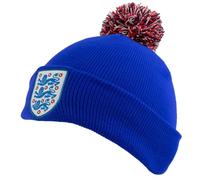 Hy-Pro Officially Licensed England Bobble Hat - for Winter with Traditional Pom-Pom Design - Fan Bobble Hat for Men and Women, Blue with England Logo