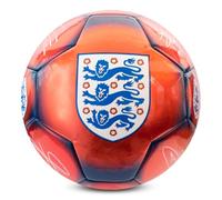 Hy-Pro Officially Licensed England FA Classic Signature Football | Metallic, Size 5, Training, Match, Merchandise, Collectible For Kids and Adults, Red/Blue