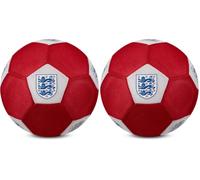 Hy-Pro Officially Licensed England FA Giant 14in Mesh Ball - Soft & Bouncy Lightweight Multi-Sport Ball for Indoor and Outdoor Football Games - With Logo and Club Colours (Pack of 2)