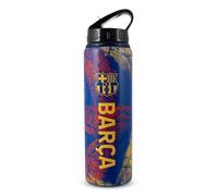 Hy-Pro Officially Licensed FC Barcelona Aluminium Bottle - 750ml, Integrated Folding Straw, Leakproof, Lightweight, Great Football Gift Idea