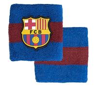 Hy-Pro Officially Licensed FC Barcelona Cotton Wristband| Barca, 2 Pack, Sweatband, Kids, Adult, Unisex, Moisture Wicking Sweat Bands, Football, Running, Sports, Gym, Tennis, Exercise