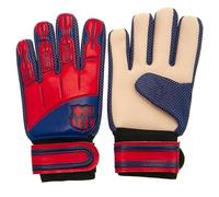 Hy-Pro Officially Licensed FC Barcelona Goalkeeper Gloves - Junior, Delta Design, Goalie, with Strong Palm Girp for High Performance, Boys and Girls