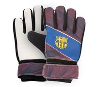 Hy-Pro Officially Licensed FC Barcelona Goalkeeper Gloves - Junior, Fuse Design, Goalie, with Strong Palm Girp for High Performance, Boys and Girls