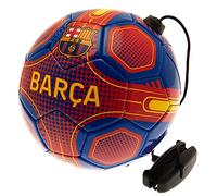 Hy-Pro Officially Licensed FC Barcelona Size 2 Skills Trainer - Barca, Solo Practice Training Aid, Black & White, One Size, Unisex for Kids and Adults, Great Football Gift Idea
