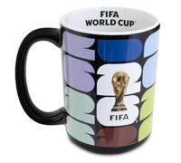 Hy-Pro Officially Licensed FIFA World Cup 2026 15 oz Mug - Football Mug Featuring Trophy Image & Official Tournament Colours - Ceramic Coffee Cup for Fans, Home & Office Use