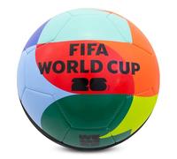 Hy-Pro Officially Licensed FIFA World Cup 2026 Size 5 Event Football - Training Ball with Trophy Design & Host Nations Graphics, Football Gifts for Boys - FIFA World Cup 2026 Design, Multicoloured