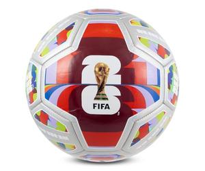 Hy-Pro Officially Licensed FIFA World Cup 2026 Size 5 Laser PVC Spectrum Football - Training Ball with Trophy Design & Host Nations Graphics, Football Gifts for Boys - FIFA World Cup 2026 Design