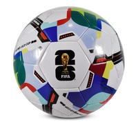 Hy-Pro Officially Licensed FIFA World Cup 2026 Size 5 Premium Football Ball - Multicoloured World Cup Football 2026 with Trophy Design, Outdoor Match & Training - Sigma