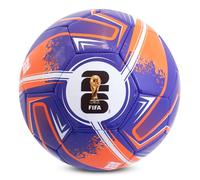 Hy-Pro Officially Licensed FWC26 Size 5 Turbine Football - Training Ball with Trophy Design & Host Nations Graphics, Football Gifts for Boys - FIFA World Cup 2026 Design, Purple
