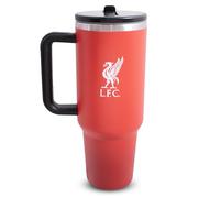 Hy-Pro Officially Licensed Liverpool 40oz/1.18 L Thermal Flask & Handle - Metal Water Bottle with Straw, Portable Water Bottle for Sports & Daily Use - Stainless Steel Design