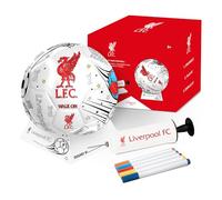 Hy-Pro Officially Licensed Liverpool F.C. Scribble Ball - Colour in Football with 5 Colouring Pens, Stand & Pump, Football Toys, Liverpool Gifts for Boys and Girls 3+