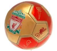 Hy-Pro Officially Licensed Liverpool F.C. Signature Football | Size 5, Training, Match, Merchandise, Collectible For Kids and Adults, Red/White