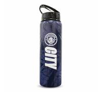 Hy-Pro Aluminium Bottle - Officially Licensed Manchester City F.C. - 750ml, Folding Straw, Leakproof