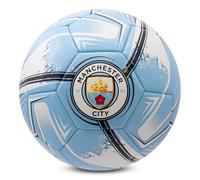 Hy-Pro Officially Licensed Manchester City F.C. Football - Size 5, Turbine Design, Man City Merchandise, Training, Match, Collectible For Kids and Adults