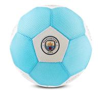 Hy-Pro Officially Licensed Manchester City Giant 14in Mesh Ball - Soft & Bouncy Lightweight Multi-Sport Ball for Indoor and Outdoor Football Games - With Logo and Club Colours