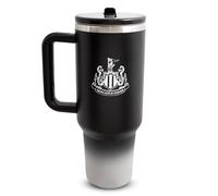 Hy-Pro Officially Licensed Newcastle 40oz/1.18 L Thermal Flask & Handle - Metal Water Bottle with Straw, Portable Water Bottle for Sports & Daily Use - Stainless Steel Design