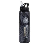 Hy-Pro Officially Licensed Newcastle United F.C. Aluminium Bottle - 750ml, NUFC, Integrated Folding Straw, Leakproof, Lightweight, Great Football Gift Idea